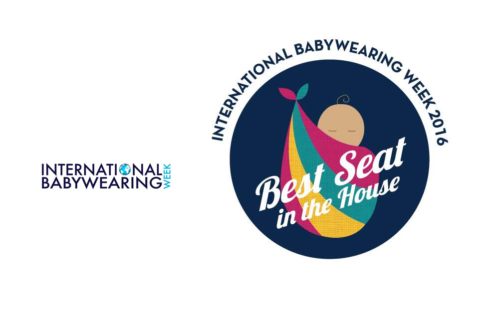 Il logo di International Babywearing Week che si terrà  dal 5 al 10 ottobre 2016