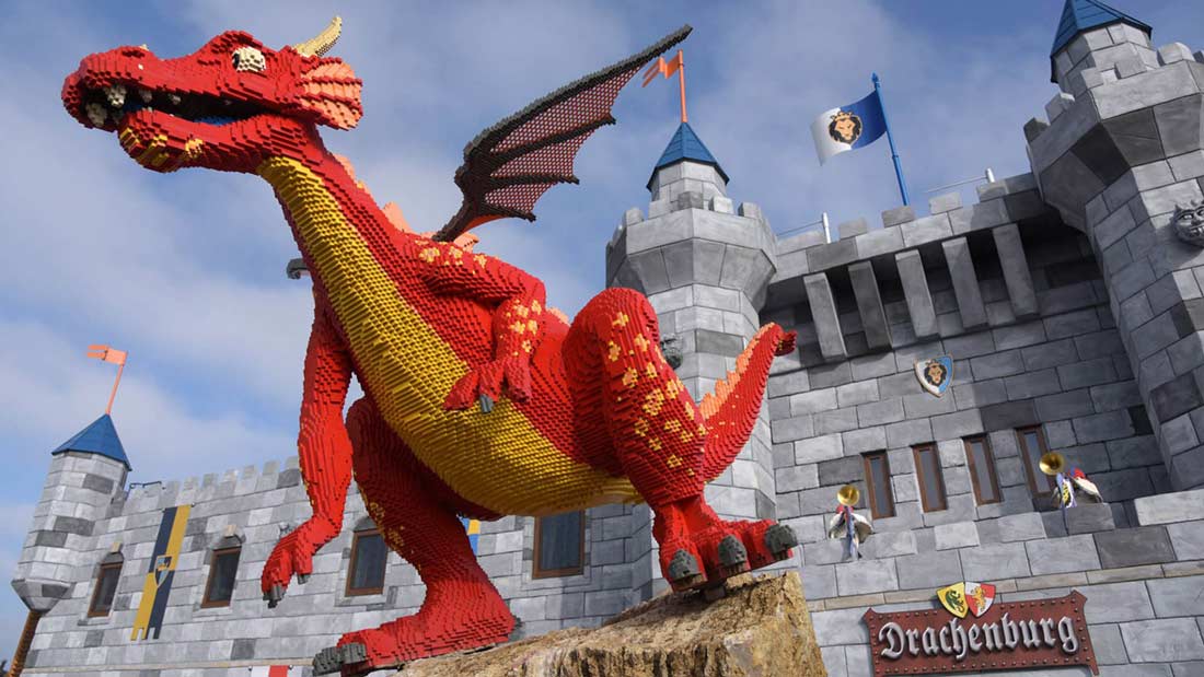 il casetllo del Drago, una nuova attrazione del Parco Legoland Germania